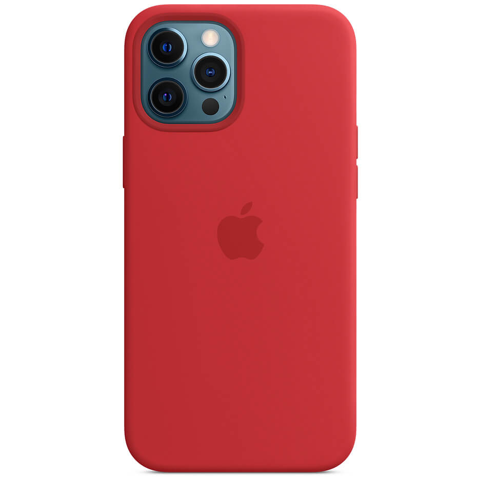 

Чехол Silicone case (AAA) full with Magsafe and Animation для Apple iPhone 12 Pro / 12 (6.1") Красный / Red Без бренда