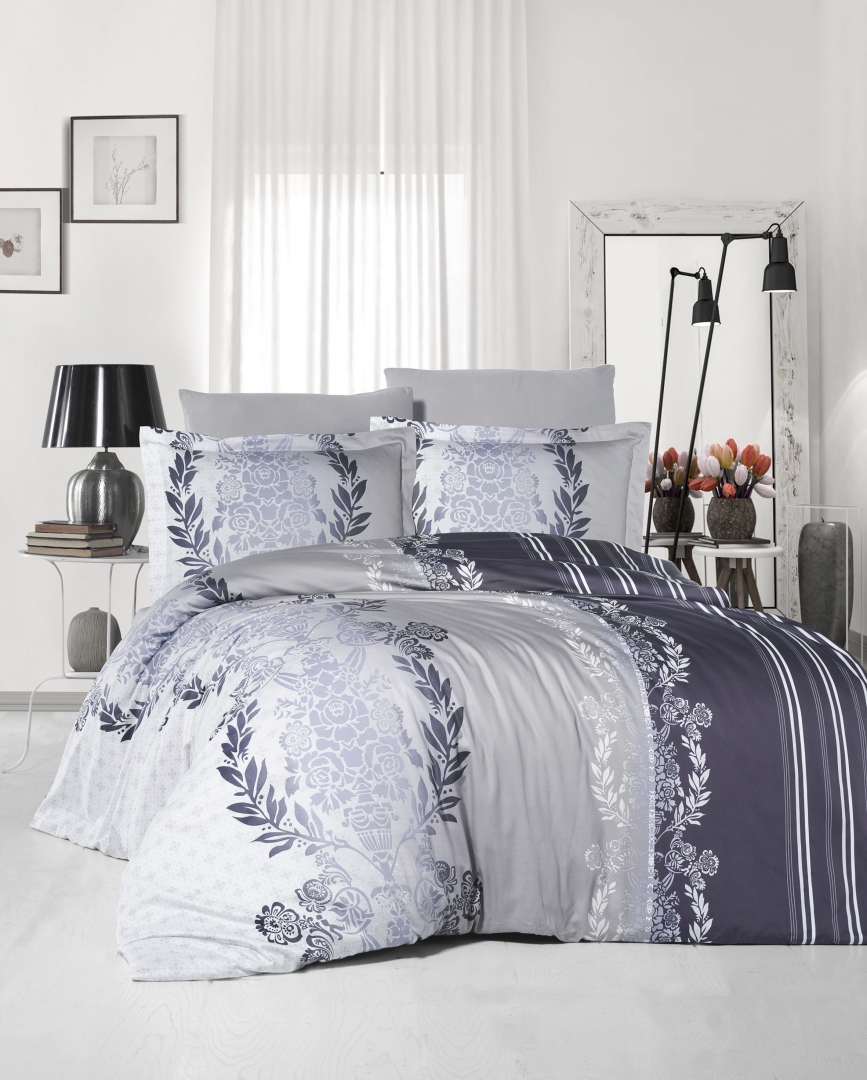

Постельное белье Cotton Satin 200 х 220 см Farah Antrasit First Choice k-1940-37