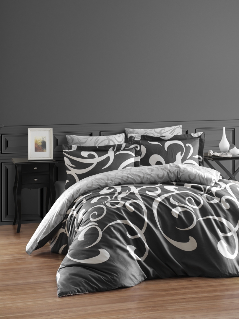 

Постельное белье Cotton Satin 200 х 220 см Ruya Fume First Choice k-31066
