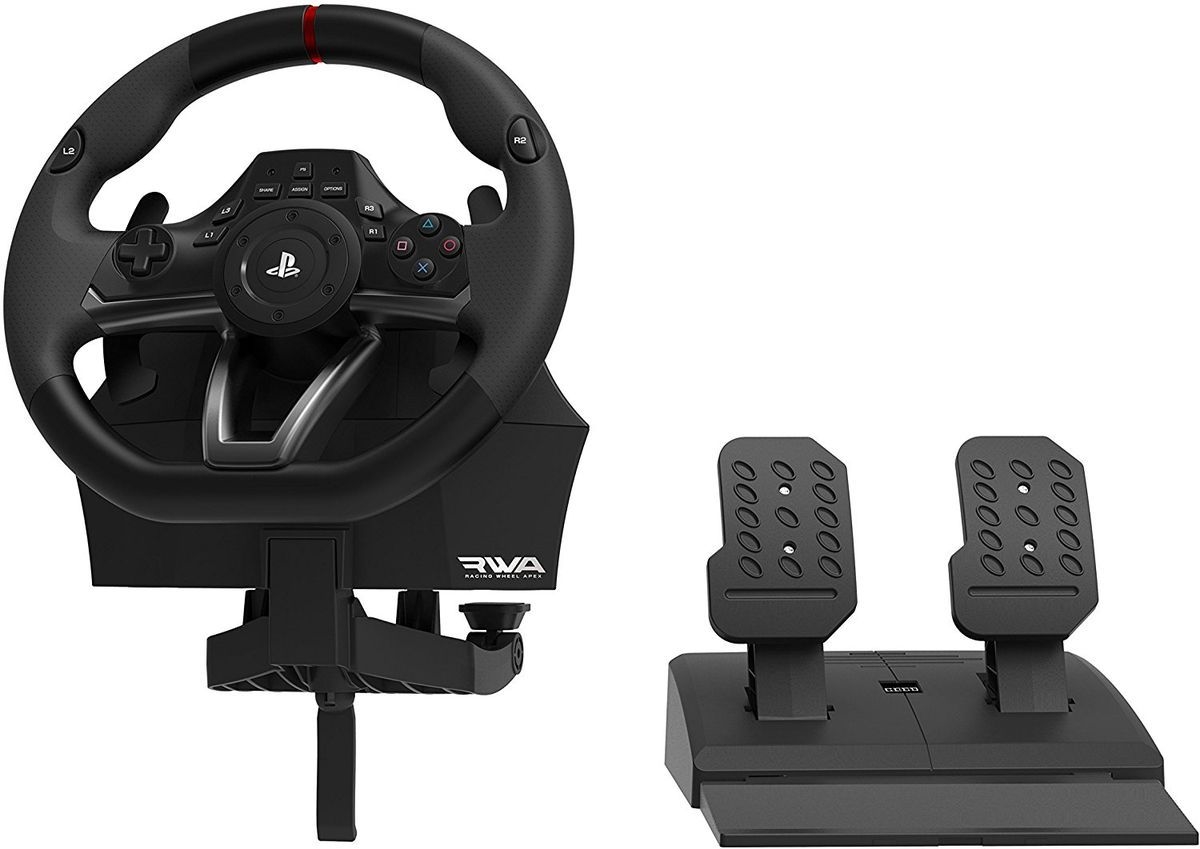 

Руль гоночный игровой вибрационный с педалями HORI RWA Racing Wheel Apex PS5/PS4/PS3/PC