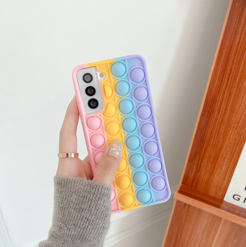 

Чехол силиконовый попит Destin для Samsung Galaxy A32 5G цветной с функцией антистресc Pop It