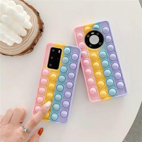 

Чехол силиконовый попит Destin для Samsung Galaxy S21 Plus цветной с функцией антистресc Pop It