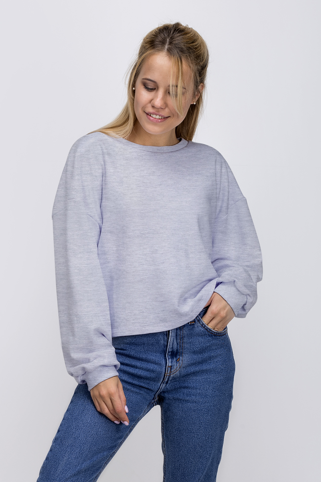 

Толстовка OLDISEN свитшот Oldisen “КРОП”-2 – Серый меланж, M-L | 46-50 SBK-02-M-L