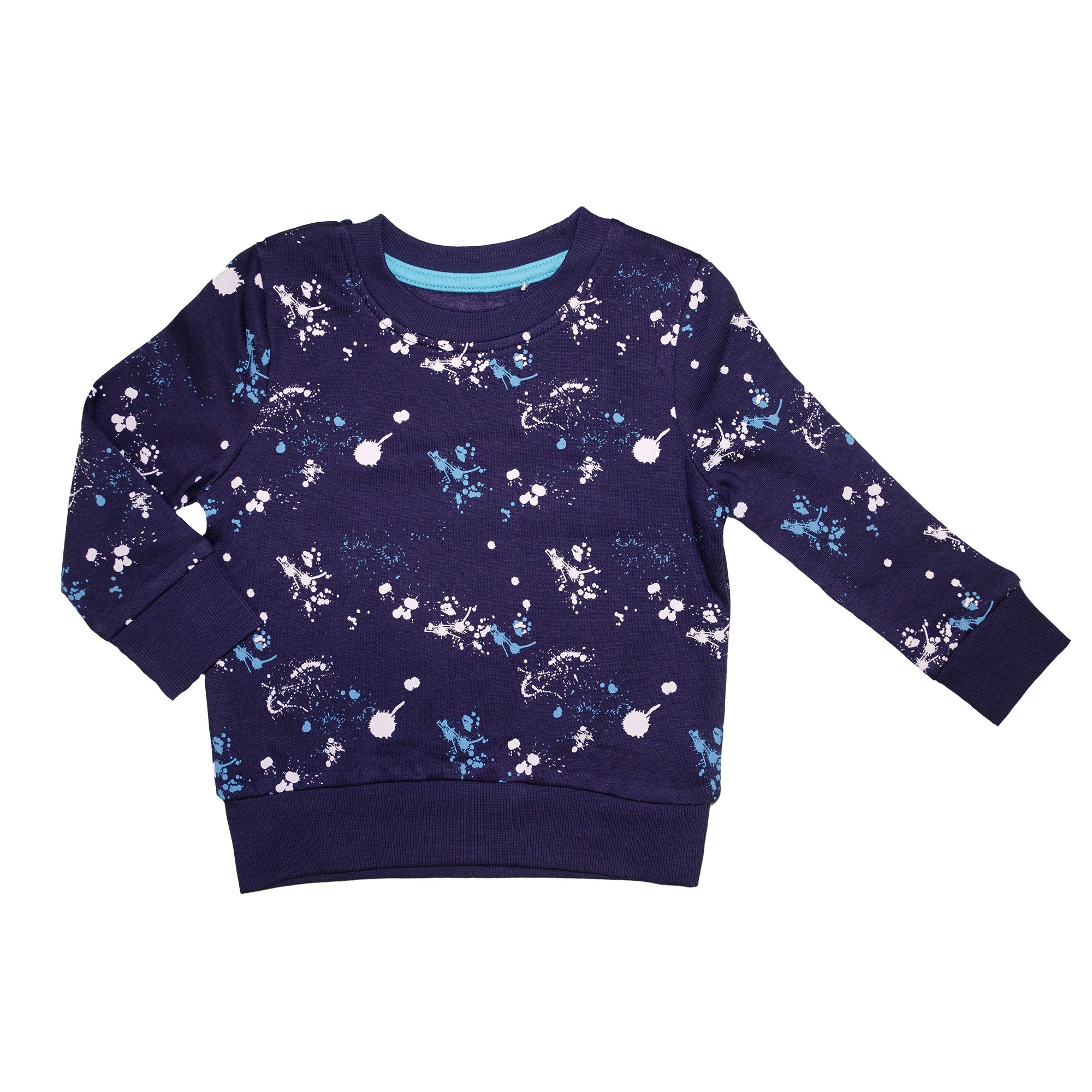 

Свитшот для мальчика ( 1 шт ) George тёмно-синего цвета на флисе, пятнистый 1-1.5 года (80-86 см) 1774