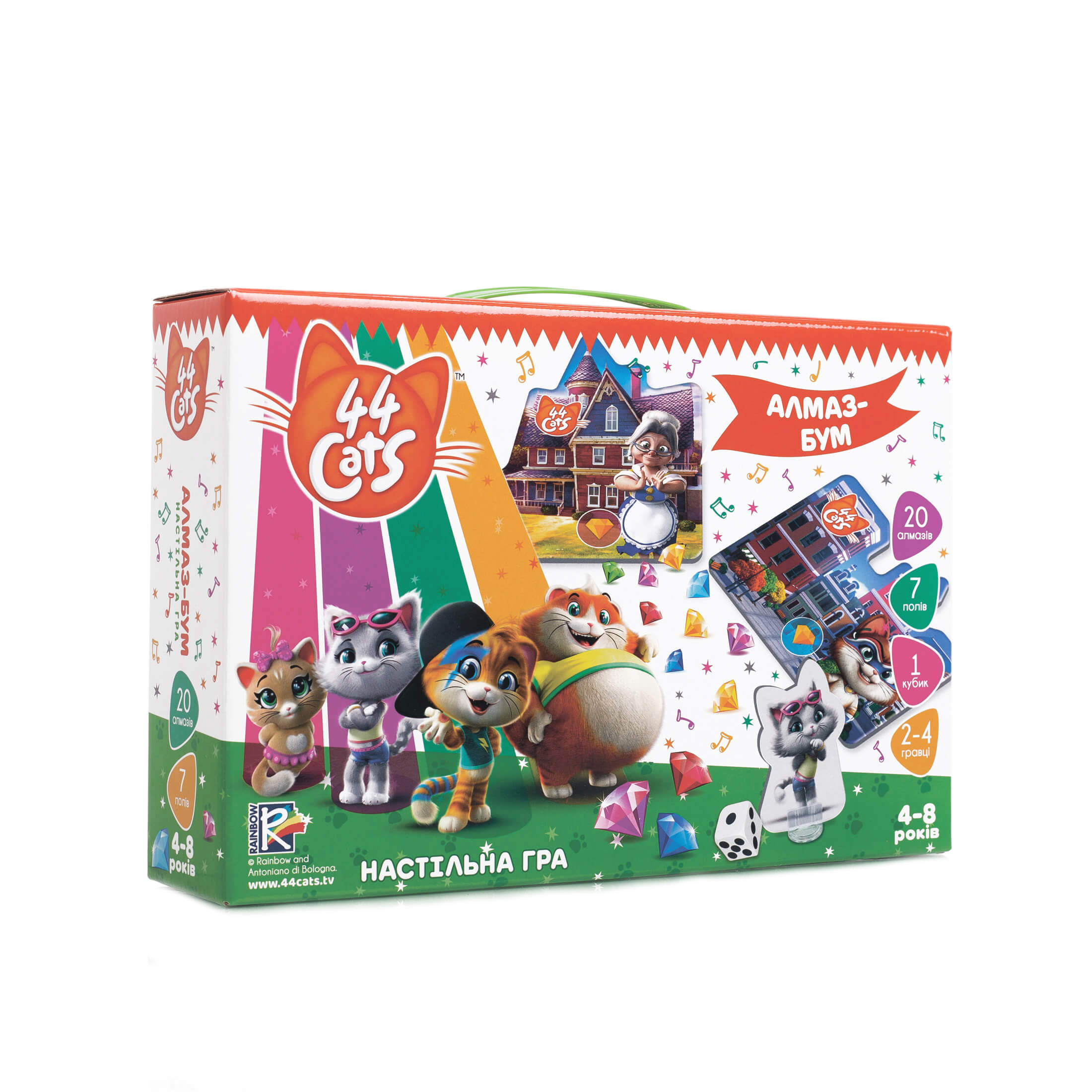 

Игра настольная Vladi Toys 44 Кота Алмаз-Бум (укр) (VT8055-15)