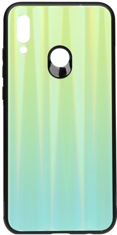 

Панель TOTO Aurora Print Glass Case для Huawei P Smart 2019 Green