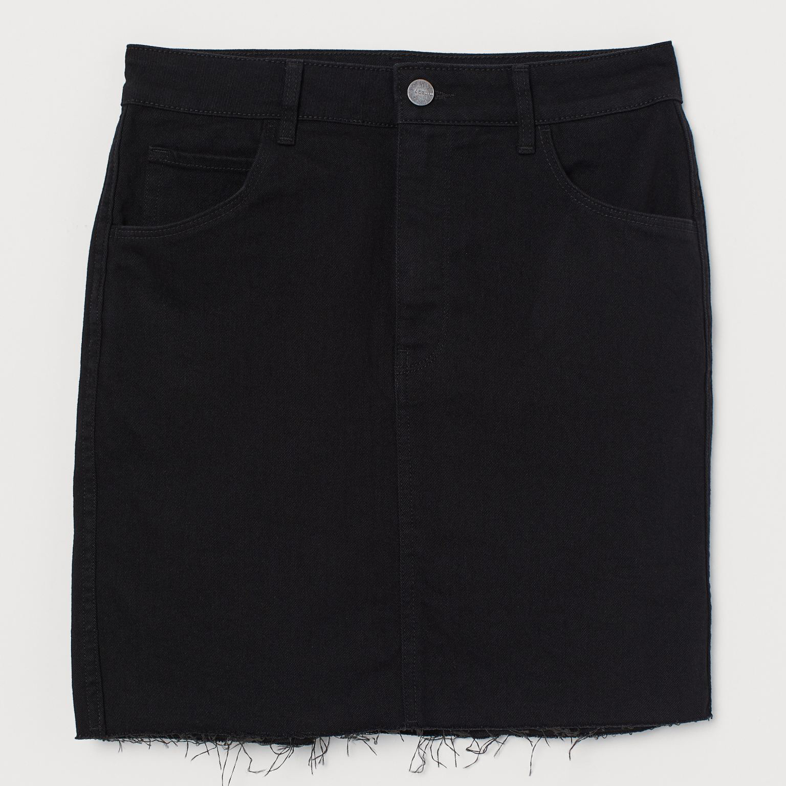 

Юбка джинсовая H&M 1905-7452322 48 Черная