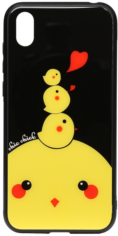 

Панель TOTO Cartoon Print Glass Case для Huawei Y5 2019 Chicken Chick