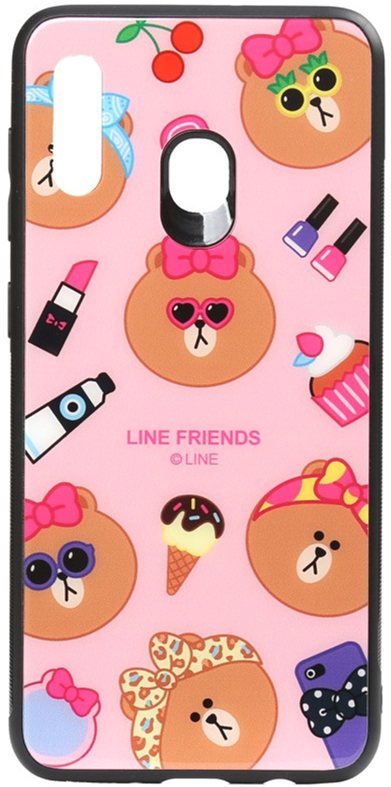 

Панель TOTO Cartoon Print Glass Case для Huawei Y7 2019 Line friends Linc