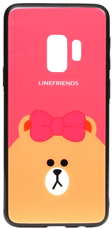 

Панель TOTO Cartoon Print Glass Case для Samsung Galaxy S9 Line friends Brown