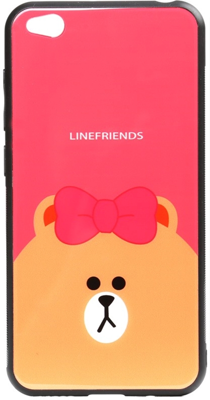 

Панель TOTO Cartoon Print Glass Case для Xiaomi Redmi Go Line friends Brown