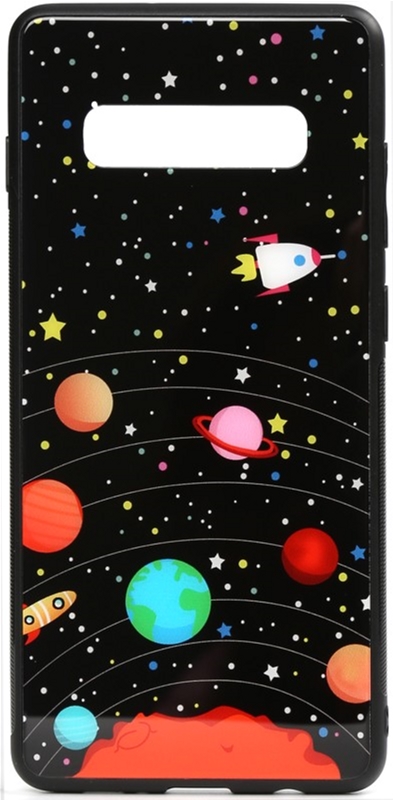 

Панель TOTO Cartoon Print Glass Case для Samsung Galaxy S10 Planets
