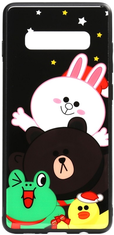 

Панель TOTO Cartoon Print Glass Case для Samsung Galaxy S10 Line friends all about