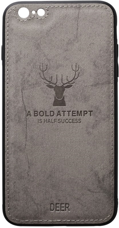 

Панель TOTO Deer Shell With Leather Effect Case для Apple iPhone 6/6s Grey