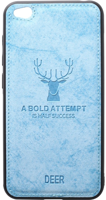 

Панель TOTO Deer Shell With Leather Effect Case для Xiaomi Redmi Go Blue