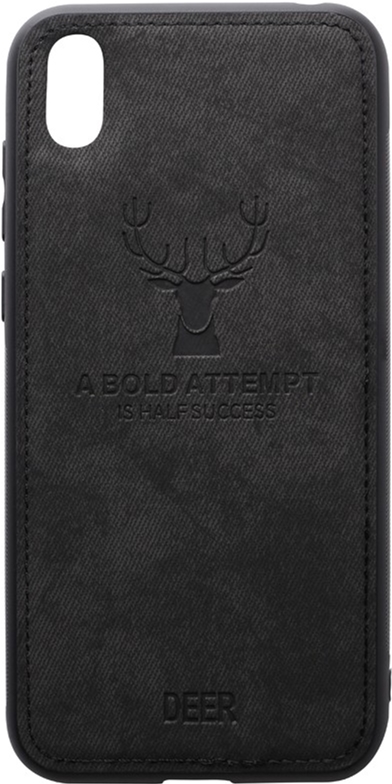

Панель TOTO Deer Shell With Leather Effect Case для Huawei Y5 2019 Black