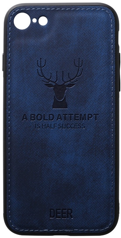 

Панель TOTO Deer Shell With Leather Effect Case для Apple iPhone 7/8 Dark Blue