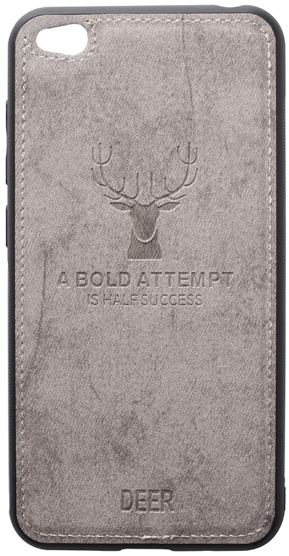 

Панель TOTO Deer Shell With Leather Effect Case для Xiaomi Redmi Go Grey