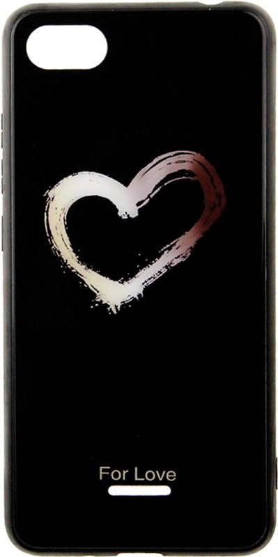 

Панель TOTO Glass Fashionable Case для Xiaomi Redmi 6A Heart on Black