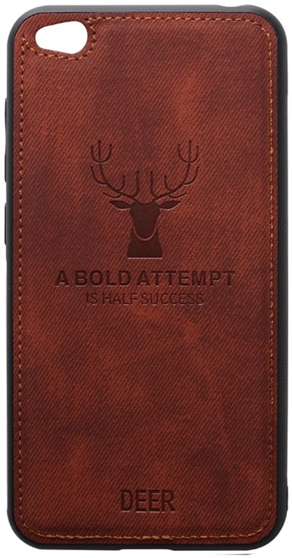 

Панель TOTO Deer Shell With Leather Effect Case для Xiaomi Redmi Go Brown