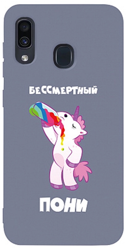 

Панель TOTO Matt TPU 2mm Print Case для Samsung Galaxy A20/A30 Unicorn Drink Lavander Grey
