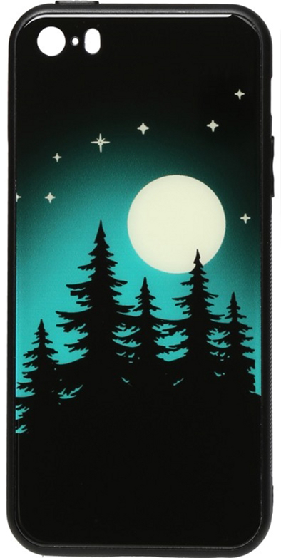 

Панель TOTO Night Light Print Glass Case для Apple iPhone SE/5s/5 Full Moon