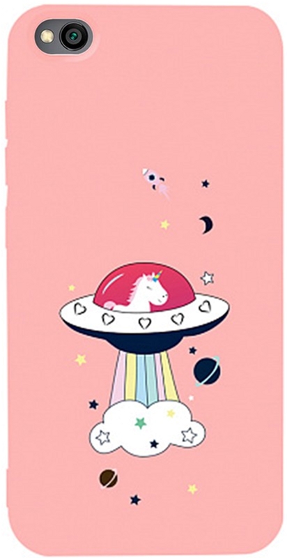

Панель TOTO Matt TPU 2mm Print Case для Xiaomi Redmi Go Ufo Pink
