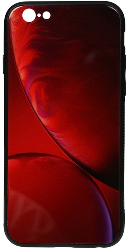 

Панель TOTO Print Glass Space Case для Apple iPhone 6/6s Rubin Red