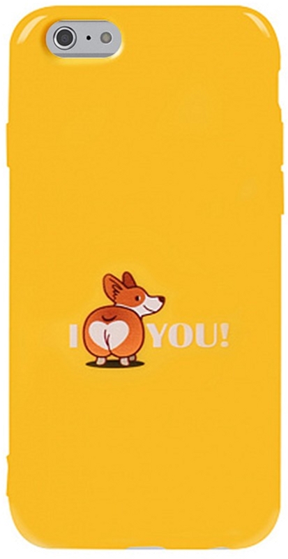 

Панель TOTO Pure TPU 2mm Print Case для Apple iPhone 6/6s Korgias Yellow