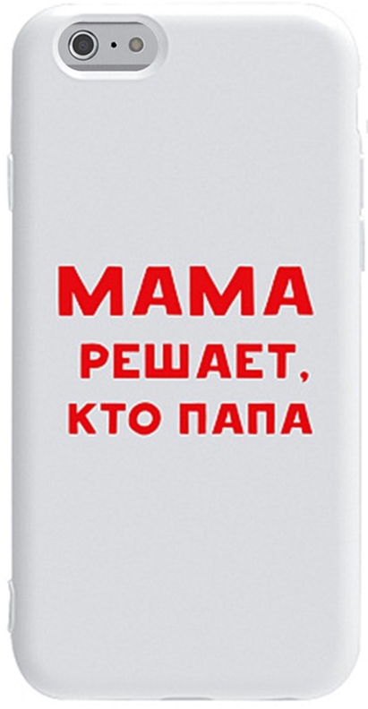 

Панель TOTO Pure TPU 2mm Print Case для Apple iPhone 6/6s Mama Reshaet White