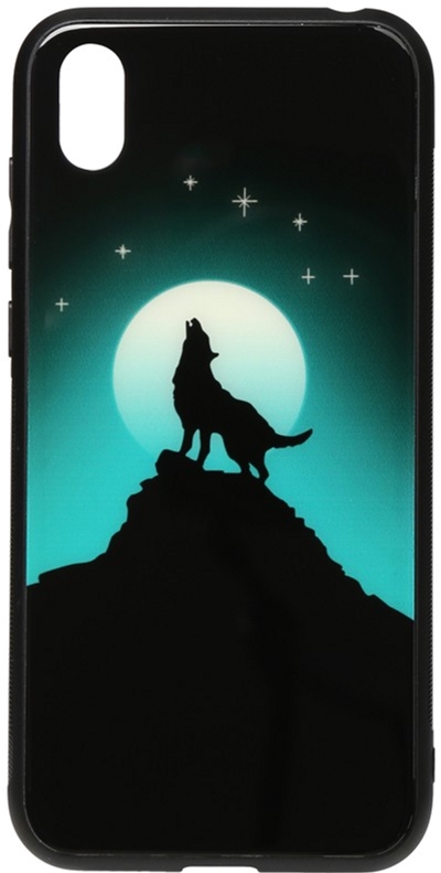 

Панель TOTO Night Light Print Glass Case для Huawei Y5 2019 Howling Wolf