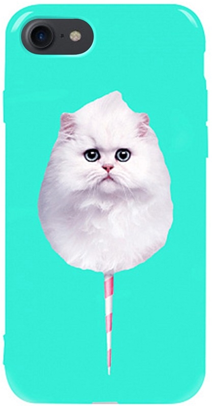 

Панель TOTO Pure TPU 2mm Print Case для Apple iPhone 7/8 Cat Candy Mint