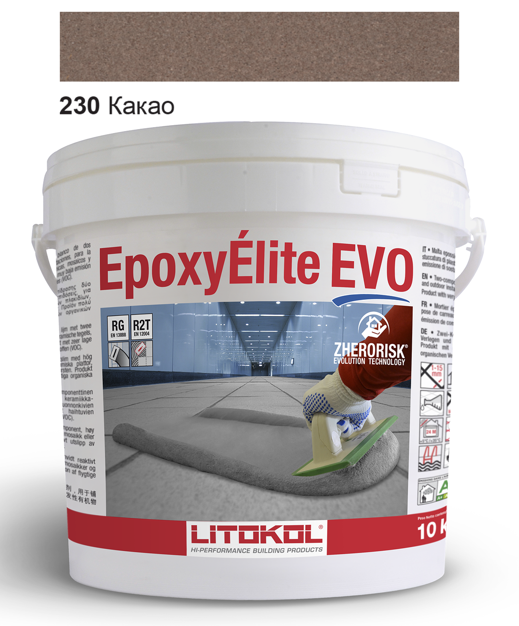 

Эпоксидная затирка Litokol Epoxyelite EVO c.230 Какао (Коричневая) 10кг