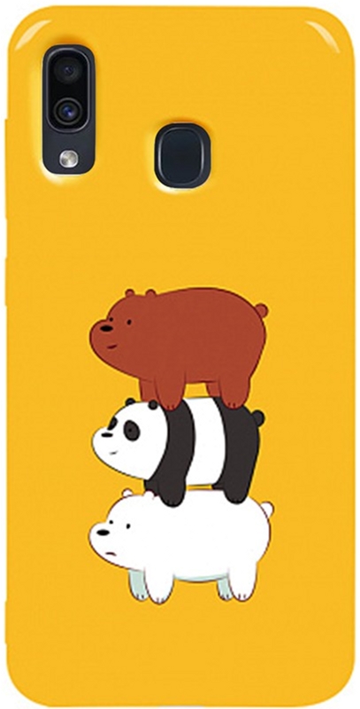 

Панель TOTO Pure TPU 2mm Print Case для Samsung Galaxy A20/A30 Bears Yellow