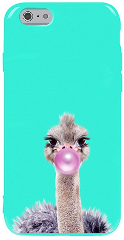 

Панель TOTO Pure TPU 2mm Print Case для Apple iPhone 6/6s Ostrich Gum Mint