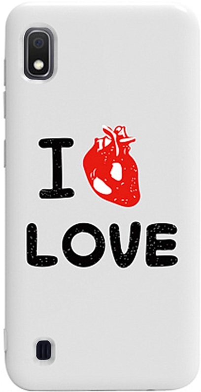 

Панель TOTO Pure TPU 2mm Print Case для Samsung Galaxy A10 Love Heart White