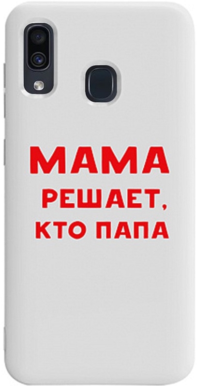 

Панель TOTO Pure TPU 2mm Print Case для Samsung Galaxy A20/A30 Mama Reshaet White