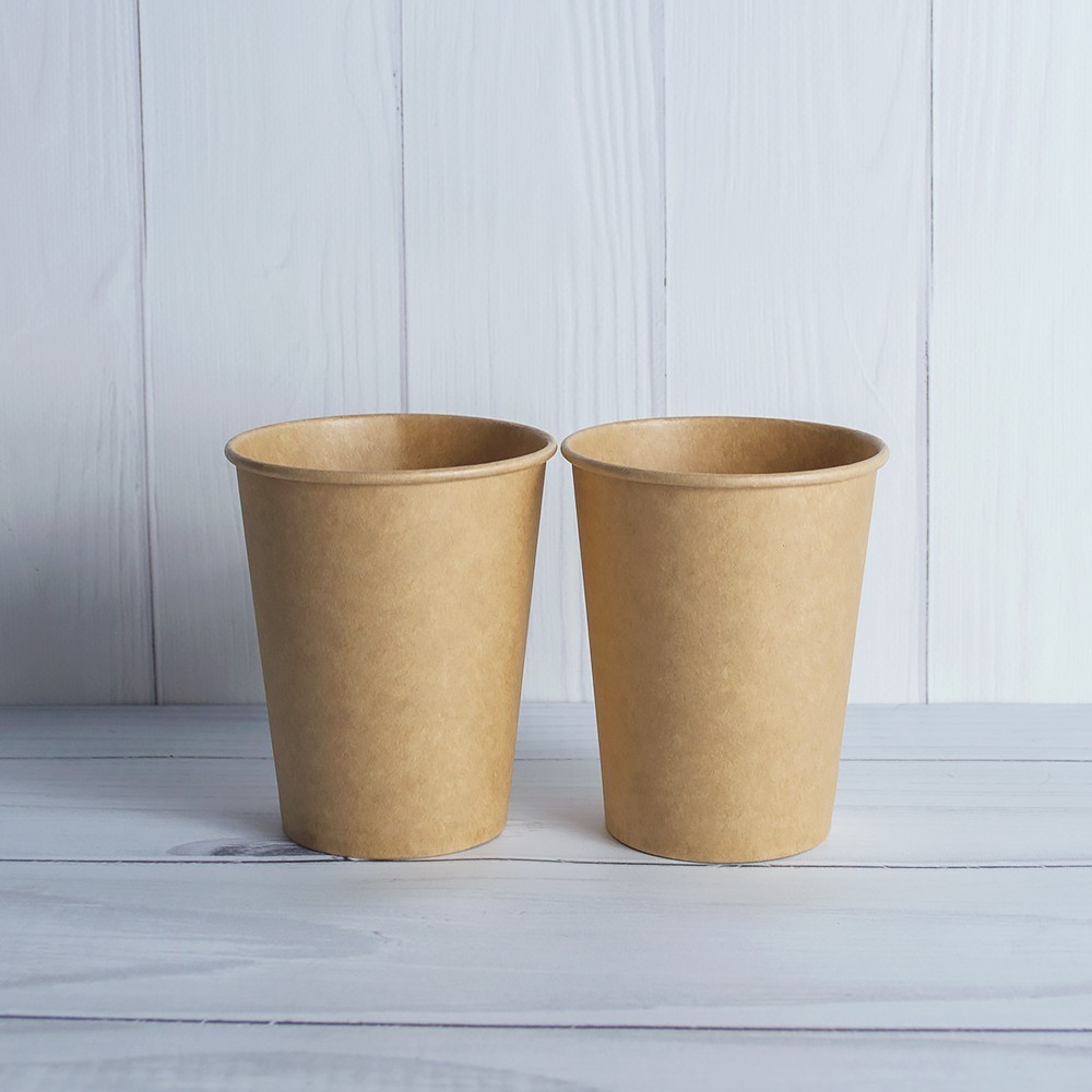 

Однослойные бумажные стаканы Ecopack 210 мл крафт 2000 штук