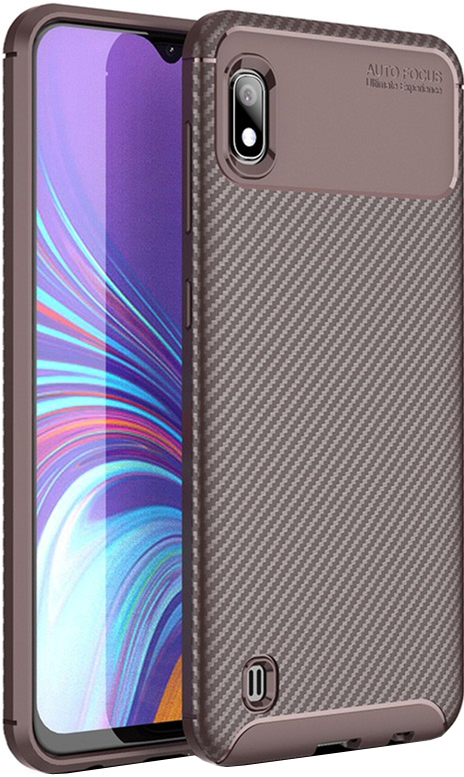 

Панель TOTO TPU Carbon Fiber 1.5mm Case для Samsung Galaxy A10 Coffee