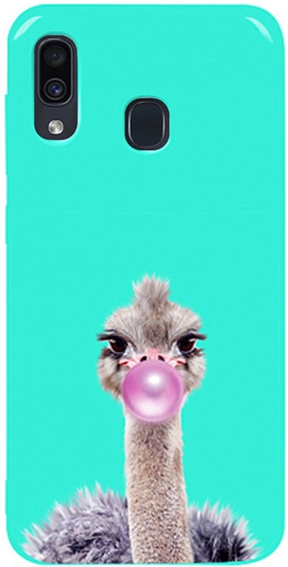 

Панель TOTO Pure TPU 2mm Print Case для Samsung Galaxy A20/A30 Ostrich Gum Mint