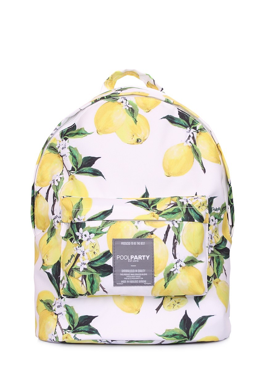 

Молодежный рюкзак Poolparty backpack-lemons с лимонами