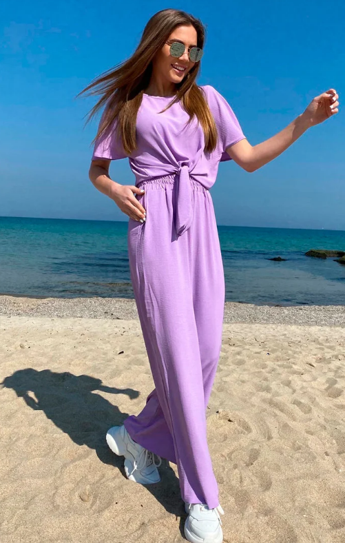 

Женский костюм-двойка GF007610 р46/ лавандовый, Женский костюм-двойка GF007610 р46/48 лавандовый