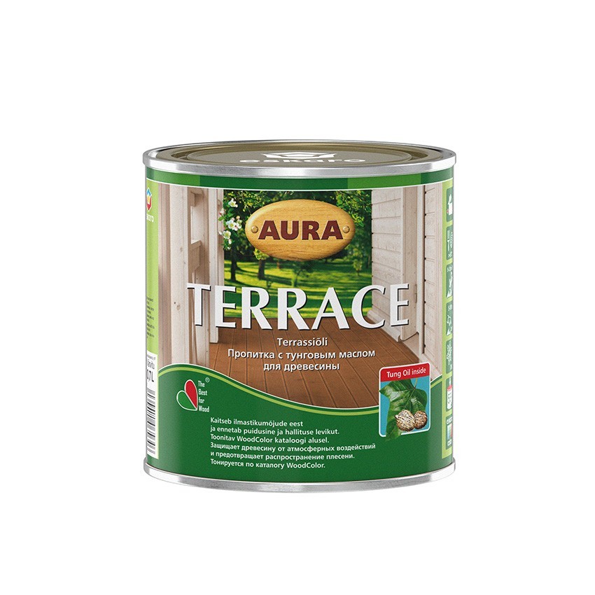 

Масло Для Дерева Aura Terrace 0.9 л прозрачный