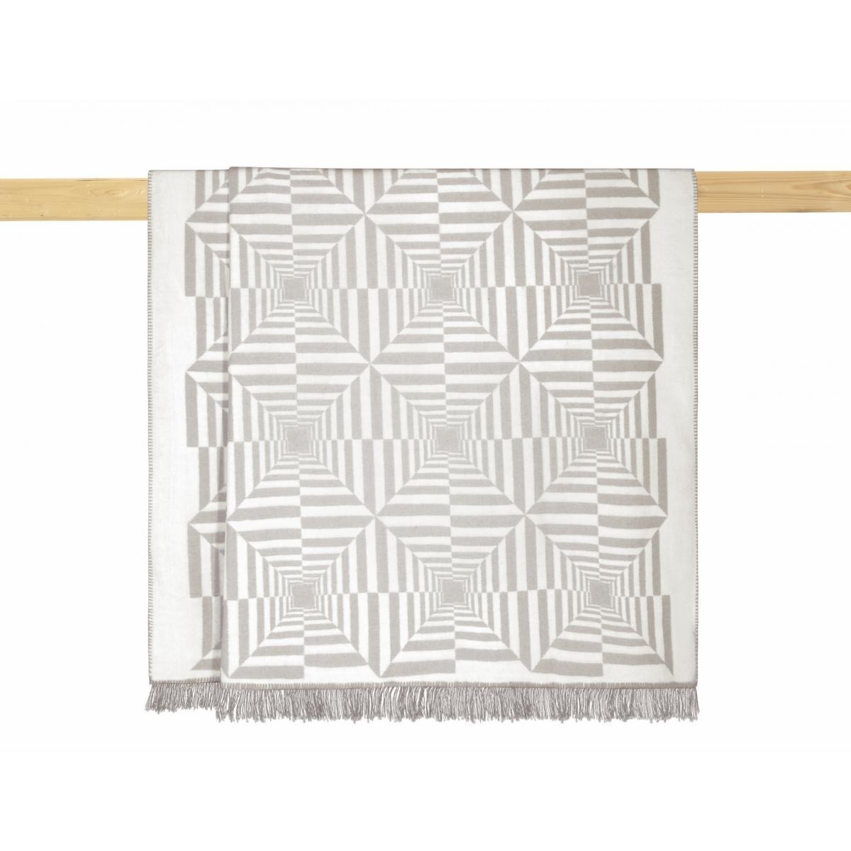 

Плед Arya Хлопок Blanket Sammy 200x220 см Серый с белым