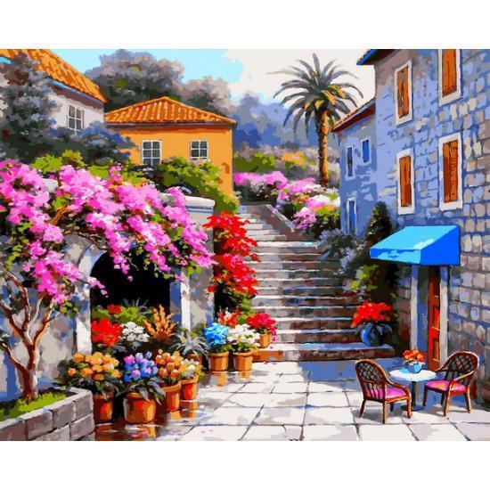 

Картина рисование по номерам Babylon Цветочный магазин VP1300 40х50см набор для росписи, краски, кисти, холст