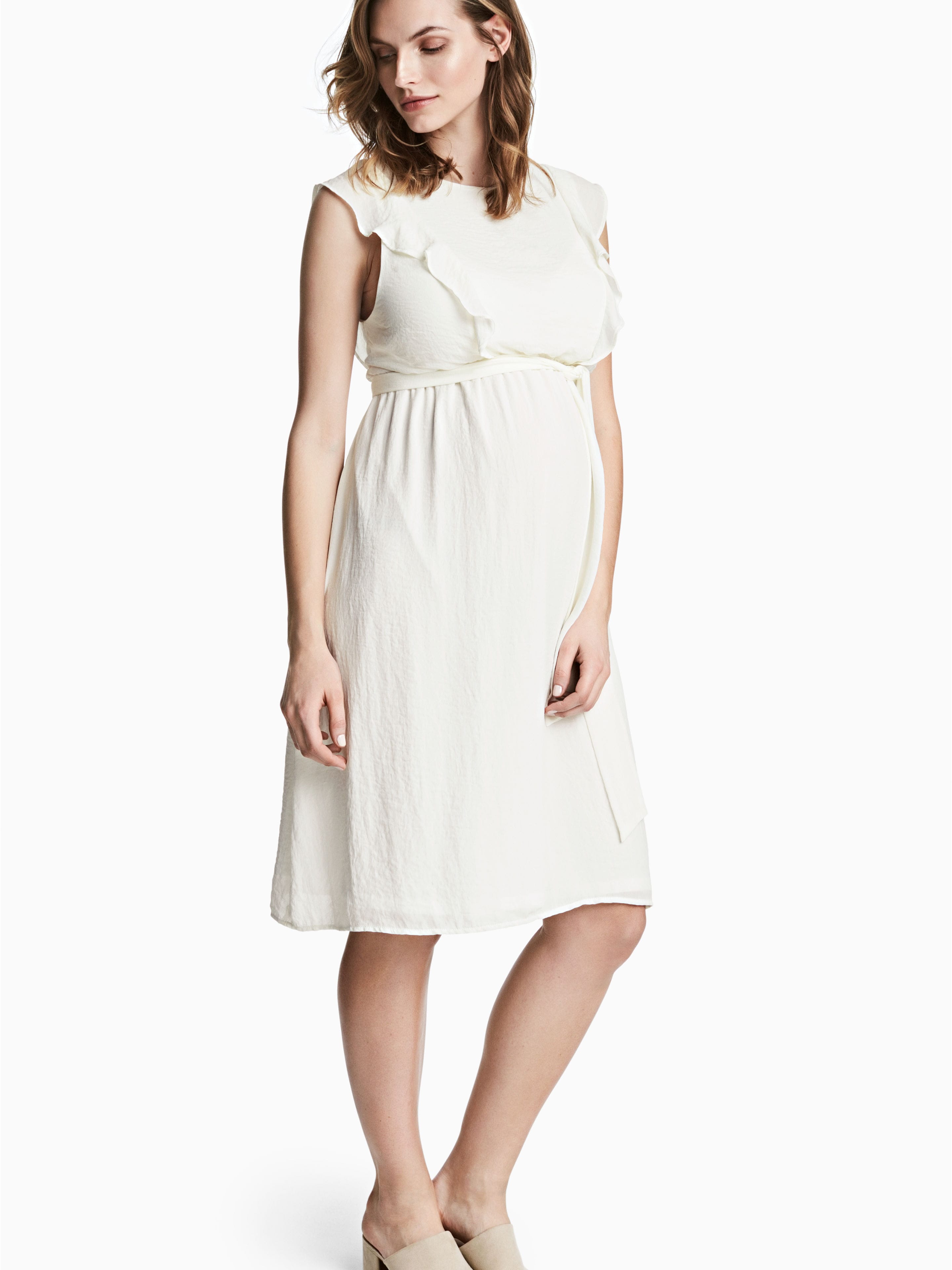 

Платье для беременных H&M 5203685-ABAK XS Молочное