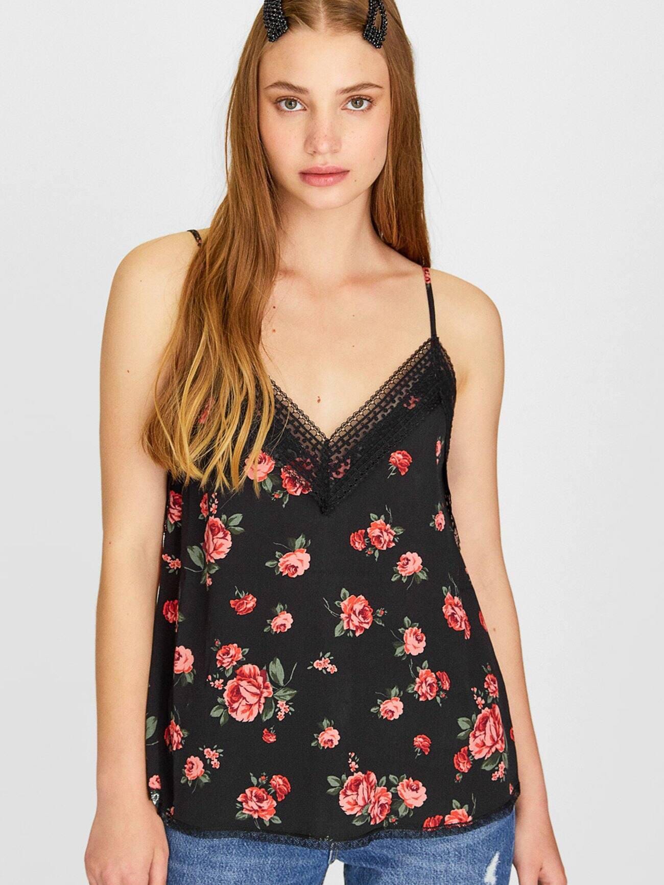 

Топ Stradivarius 2002/629/001-ADMZ S Черный