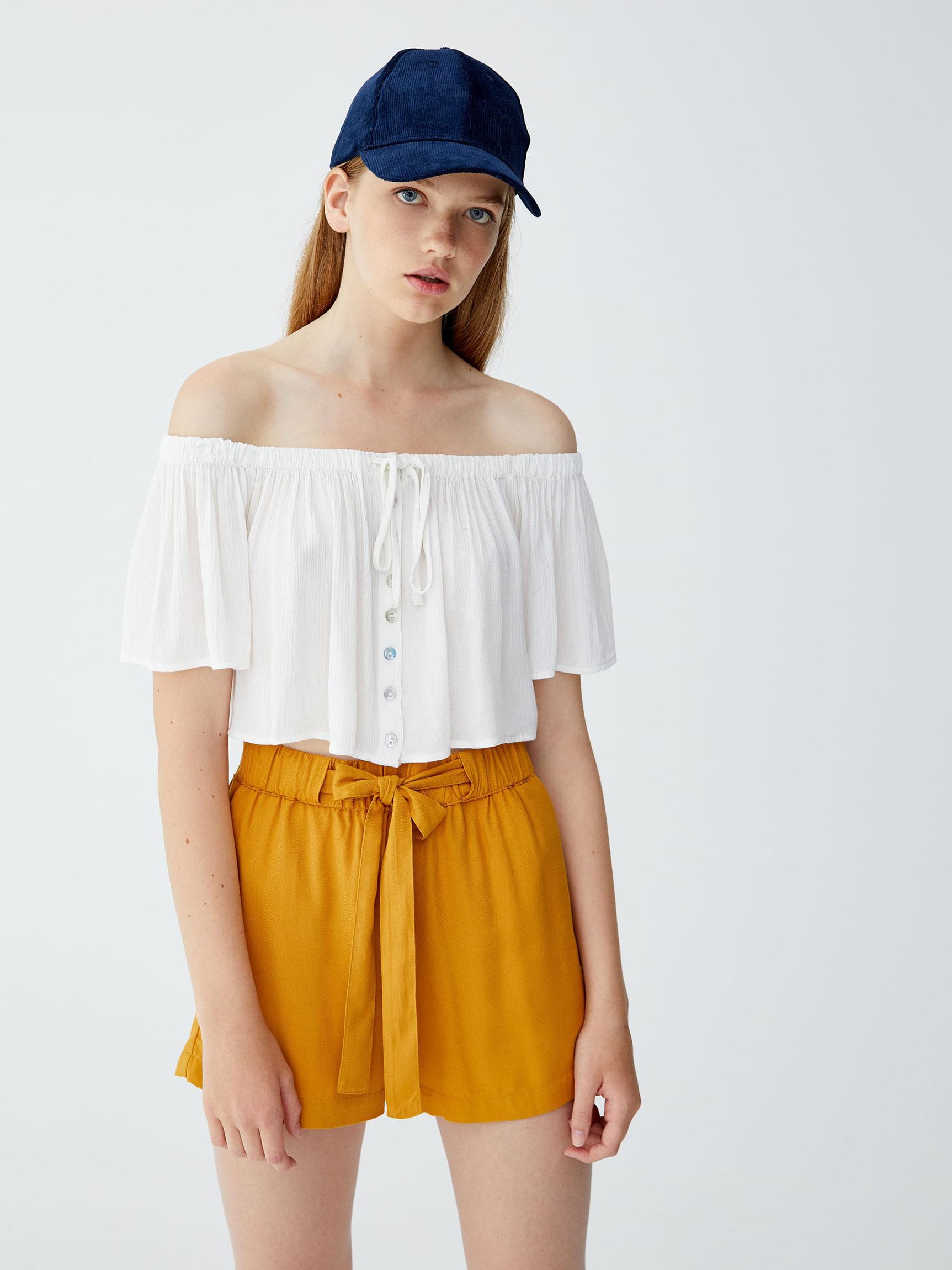 

Топ Pull & Bear 9471/370/805-ABAK M Молочный