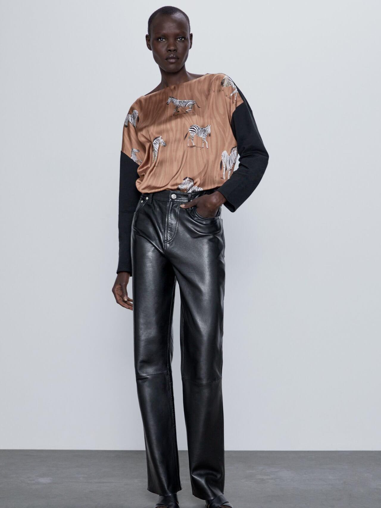 

Лонгслив Zara 4770/003/800-ACSH S Бежевый