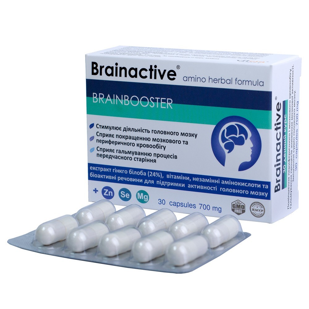 

Брэйнактив Vitera Brainactive 700 мг 30 капсул